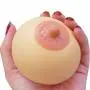 Boob Breast Stress Reliever Simulation Ball Silicone Funny Reality Chest,Funny Gag Toy Ball Gift (1)