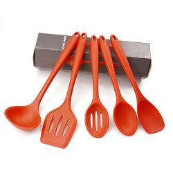 Silicone kitchenware 5 Pieces Silicone Kitchen Utensils Cooking Utensil Set Cooking Utensils Tools Include Turner Spoon For Nonstick Cookware Non-Toxic Heat Resistant Nonstick Heat Resistant Tools