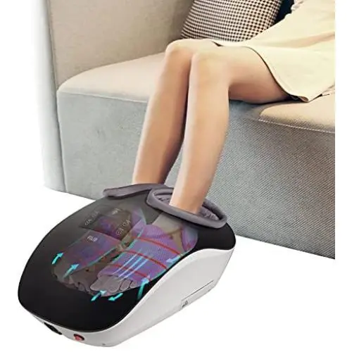 FILIO Moxibustion Foot Massager, Moxibustion with Heat Shiatsu Foot Massage Helps Improve Blood Circulation and Ensure Sleep Quality