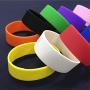 GOGO 10 PCS Wide Silicone Wristbands Rubber Bracelets, Party Favors