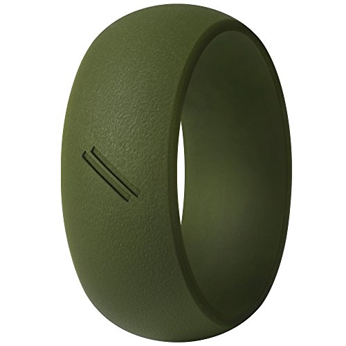 ThunderFit Silicone Wedding Ring for Men, Rubber Wedding Band - 8.7mm Wide