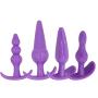Anal Toy 4pcs/Set Soft Anal Butt Plugs Anal Sex Toys for Men and Women