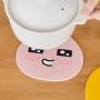 KAKAO FRIENDS Official- Heat Resistant Silicone Trivet Mat, Non-Slip Durable Multi-Use Hot Pot Holders Pads (Apeach)