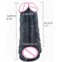 9.8 Inch Realistic Double Layer Silicone Toy with Strong Suction Cup