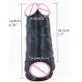9.8 Inch Realistic Double Layer Silicone Toy with Strong Suction Cup