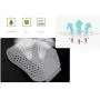 6Pair Silicone Honeycomb Forefoot Pad, Metatarsal Foot Pads, Reusable Pain Relief Cover Breathable Insoles Socks