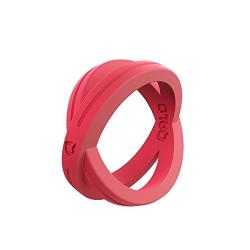 QALO Womens Functional Silicone Rings with Ring Storage Pouch, Tough Q2X Material Flat Collection