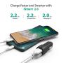 USB Car Charger RAVPower 24W 4.8A Metal Dual Car Adapter, Compatible with iPhone 11/Pro/Max XS Max XR X 8 7 Plus, iPad Pro Air Mini, Galaxy S9 S8 S7 S6 Edge Note and More (Black)