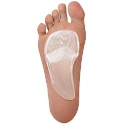 Dr. Fredericks Original Self-Adhesive Metatarsal and Arch Support Insole Gel Pads - 2 Pieces - Generous Ball of Foot Cushions for Arch Support, Plantar Fasciitis & More - Small - W4.5-8 | M6-7