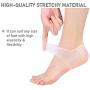 VivoFoot Gel Heel Protectors,Heel Pain and Cracked Heels Relief for Men and Women (2 Pairs)