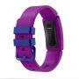 GOSETH Compatible with Fitbit Ace 2 Bands for Kids 6+, Replacement Silicone Accessories Bracelet for Fitbit Ace 2 Fitness Tracker(Black+Purple+Red)