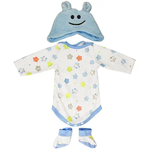 Reborn Baby Doll Outfits Boy Accessories for 20"- 22" Light Blue Outfit