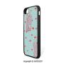 SCOCICI Non-Slip Drop Protection Smart Cell Phone Case Aquatic Pattern with Little Cute Fishes and Coral Reef Bubbles Water Compatible with iPhone 7