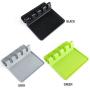 TOPmountain Silicone Tableware Mat Tableware Storage Mat Actual Green Silica Gel Kitchen Table