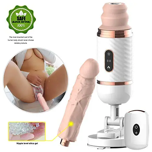 Wireless Control Rechargeable Automatic Retractable Multispeed Body Vibrating Massager Machine with Suction Cup for Adult Toys