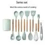 WSPQ Kitchenware Set, Silicone Cooking Utensil Set, Suitable for All Kinds of Cooking, Baking, Including Spatula, Soup Spoon, Colander, Pasta Spoon