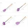 Gwjs Silicone Kitchenware, Non-stick Spatula Silicone Kitchenware Set Of 6 Kitchen Gadgets Kitchen Tools-eight Piece Set 37cm(14.5inch)