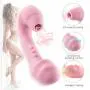 Heating and Sucking Electric Wand Massager 9 Frequency Vibration & Suction Silicone Portable Waterproof Clirorial Sucking Toys, T-Shirt
