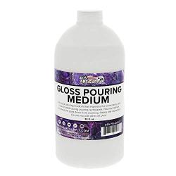 U.S. Art Supply Gloss Pouring Effects Medium - 32-Ounce/Quart