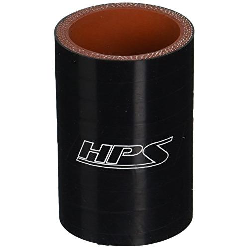 HPS HTSC-162-BLK Silicone High Temperature 4-Ply Reinforced Straight Coupler Hose, 100 PSI Maximum Pressure, 3" Length, 1-5/8" ID, Black