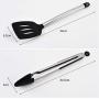 TOVE Set of 8 Silicone Non-Toxic Kitchenware Kitchen Utensils Non-Stick Series (8-Piece Stainless Steel Handles)