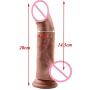 MLSice Double Layered Realistic Dildo, Silicone Penis with Strong Suction Cup Cock Dong Anal Sex Toys for Women Masturbation 7.87 Inch