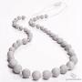 Goobie Baby Audrey Silicone Teething Necklace for Mom to Wear, 100% Safe Silicone (Teething Necklace, Marble)
