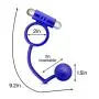 Performance Penetrator ? Anal Ball with Waterproof 10 function Vibrating Cock Ring -  Silicone Anal Toys ? Couples Toys