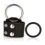 CalExotics Colt Scrotum Set ? Silicone Male Enhancement Ring with Support Band ? Sex Toys for Men ? Black