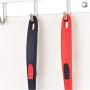 HUShjsd Silicone Kitchenware 3 Piece Set, Non-stick Cooking Spatula, Household Soup Spoon Shovel Set Kitchen High Temperature Fried Shovel Kitchen Utensils,Black, Red (Color : Black)