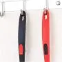 HUShjsd Silicone Kitchenware 3 Piece Set, Non-stick Cooking Spatula, Household Soup Spoon Shovel Set Kitchen High Temperature Fried Shovel Kitchen Utensils,Black, Red (Color : Black)