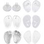 6 Pairs Flip Flop Pads, Forefoot Padding Inserts Gel Pads Flip Flop Gel Pad Pads for Flip Flops Forefoot Pad Non Slip Shoe Inserts Pads Gel Cushions Pads for Flip Flops for Sandals Flip Flop