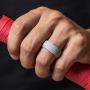 Saco Band Silicone Rings Men - 7 Rings / 1 Ring Rubber Wedding Bands