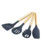 Bonwete wooden handle silicone kitchenware flexible heat-resistant silicone scraper
