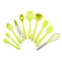 Pancake Spatula Silicone Nonstick 10Pcs Cooking Kit Cooking Baking Kitchenware Utensil Set (Color : Light Yellow)