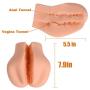 Male Masturbator for Men SAMMOR 3D Realistic Silicone Pussy Ass Vagina Anal for Male Masturbation Virgin Butt Adult Sex Toys 3.2 Pounds