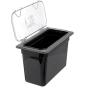 Carlisle 3066903 StorPlus Third Size Food Pan, Polycarbonate, 8" Deep, Black
