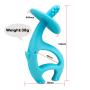 Mombella Dancing Elephant Soft Silicone Baby Teething Toy &Toothbrush/Gum Massager for teething pain relief,soft and durable. For baby teeth eruption period, 3M+. With a teether/pacifier clip.