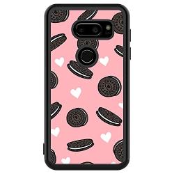 LG V30 ThinQ Case,Flexible Soft TPU Cover Shell,Slim Silicone Black Rubber Non-Slip Durable Design Protective Phone Case for LG V30 ThinQ -Biscuits