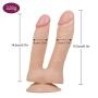 Rea.listic Double Headed Dícks High-Quality Silicone Material Relaxation Massager Toys