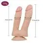 Rea.listic Double Headed Dícks High-Quality Silicone Material Relaxation Massager Toys