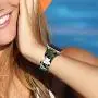 Kaome Floral Bands Compatible with Apple Watch 38mm 40mm 42mm 44mm, Soft Silicone Fadeless Pattern Printed Replacement Strap Bands for Women, Compatible with iWatch Series 5/4/3/2/1, S/M M/L
