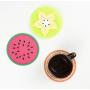 Hot Pads Non-slip Silicone Insulation Mat For Home Use silicone cup mat home kitchenware (6 pieces)