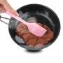 firlar 6pcs Silicone Baking Utensils Set, Pink Silicone Egg Beater Spoon Clip Spatula Oil Brush Kitchenware Hand Whisk Mixer Cookware Set