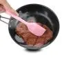 firlar 6pcs Silicone Baking Utensils Set, Pink Silicone Egg Beater Spoon Clip Spatula Oil Brush Kitchenware Hand Whisk Mixer Cookware Set