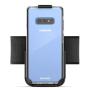 Encased Galaxy S10e Armband for Running, Gym Workouts & Exercise - Fully Adjustable Arm Strap Holder with Clear Phone Case (Samsung S10e) (Sweat and Water Resistant Band)