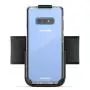 Encased Galaxy S10e Armband for Running, Gym Workouts & Exercise - Fully Adjustable Arm Strap Holder with Clear Phone Case (Samsung S10e) (Sweat and Water Resistant Band)