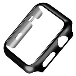 vanki Case Compatible with Apple Watch Case Series 3 Thin PC iWatch Protective Cover for 38mm 42mm (38mm, Black)