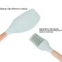 9PCS 10PCS Blue Silicone Kitchenware Set Kitchen Spatula Spoon Set Wooden Storage Tube