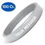 Reminderband Silicone Wristbands - 100 Pack - Personalized Customizable Rubber Bracelets - Customized for Motivation, Events, Gifts, Support, Causes, Fundraisers, Awareness - Men, Women